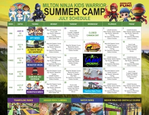Milton Martial Arts 2026 Summer Camp Schedule